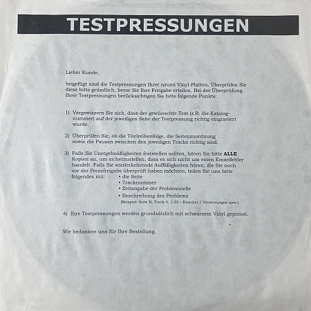Testpressing #002