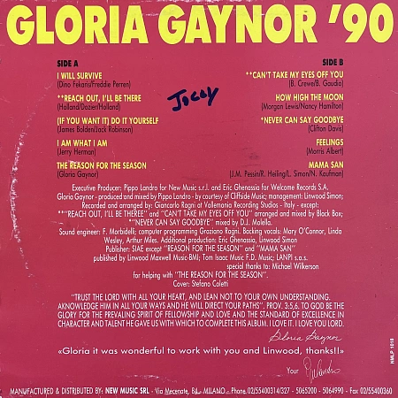 Gloria Gaynor '90