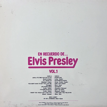 En Recuerdo De... Elvis Presley Vol.1