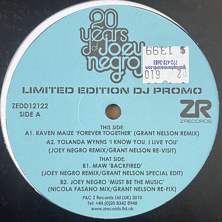 20 Years Of Joey Negro Limited Edition DJ Sampler
