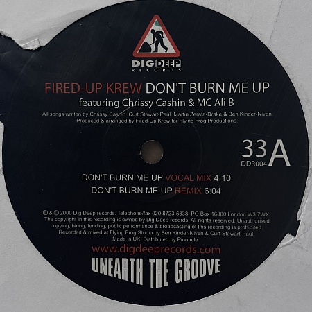 Fired-Up Krew – Don't Burn Me Up (VG+)