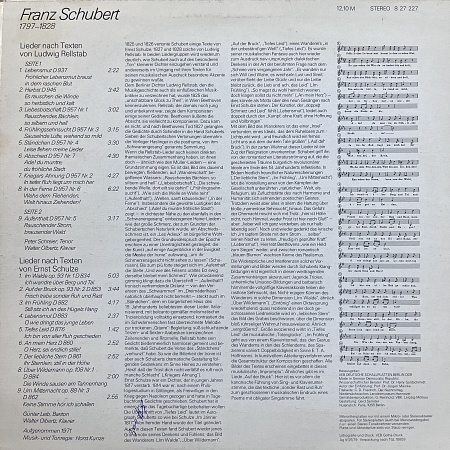 Lieder Nach Rellstab Und Ernst Schulze