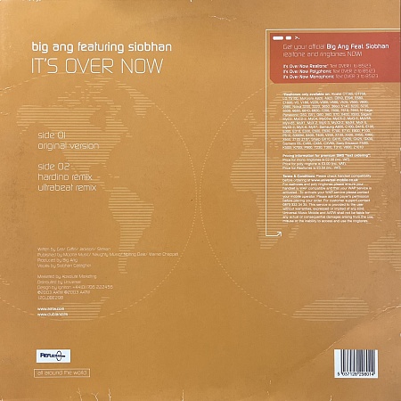 Big Ang Featuring Siobhan – It's Over Now (NM)