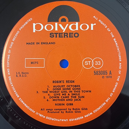 Robin Gibb – Robin's Reign (VG+)