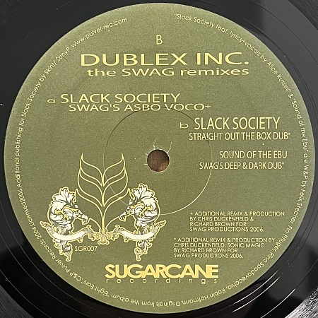 Dublex Inc. – The Swag Remixes (VG+)