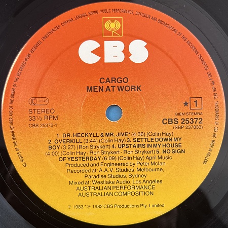 Men At Work – Cargo (VG+)