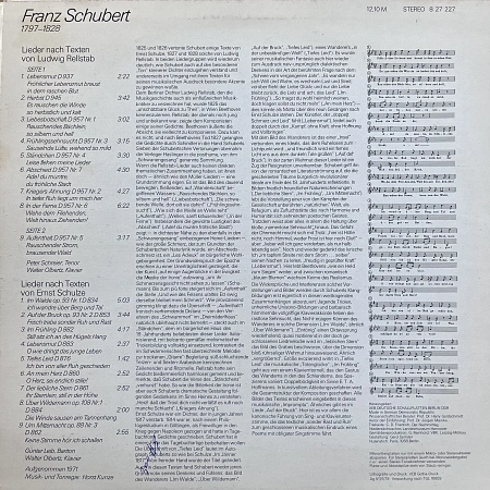 Lieder Nach Rellstab Und Ernst Schulze