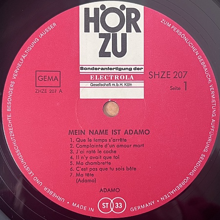 Mein Name Ist Adamo