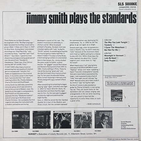 Jimmy Smith Plays The Standards