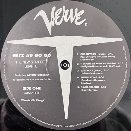 The New Stan Getz Quartet Featuring Astrud Gilberto – Getz Au Go Go (VG+)