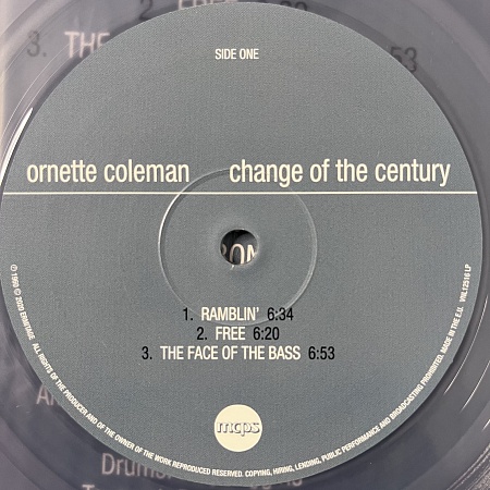 Ornette Coleman – Change Of The Century (Clear) (VG+)