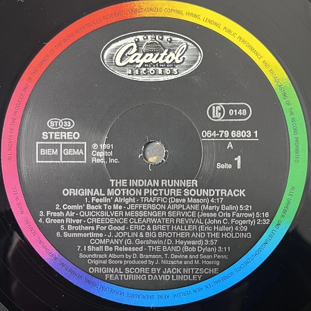 The Indian Runner - Original Motion Picture Soundtrack