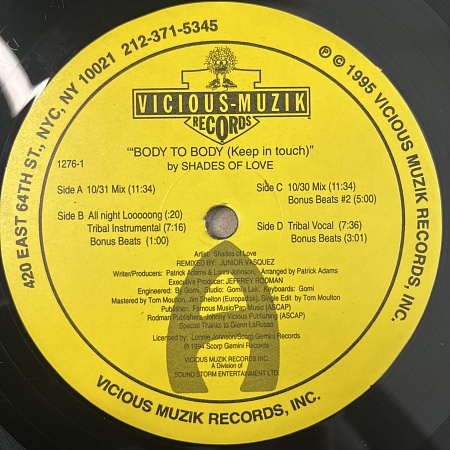 Body To Body (Keep In Touch) (The Junior Vasquez Remixes)