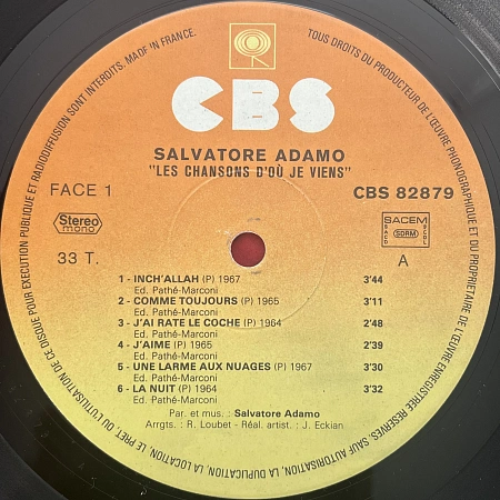 Les Chansons D'ou Je Viens