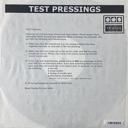 Testpressing #002