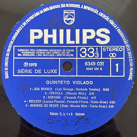 Quinteto Violado – Quinteto Violado (VG+)