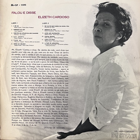 Elizeth Cardoso – Falou E Disse (VG+)