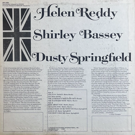 Helen Reddy / Shirley Bassey / Dusty Springfield
