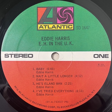 Eddie Harris – E.H. In The U.K. (NM)