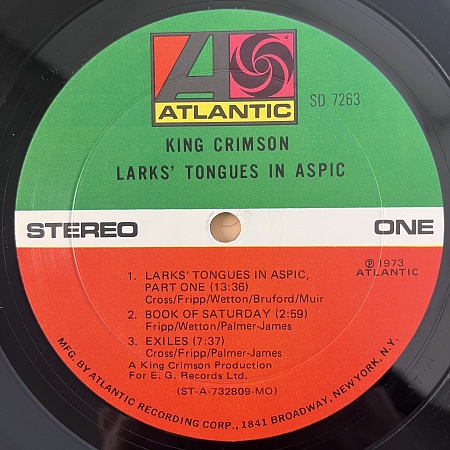 Larks' Tongues In Aspic