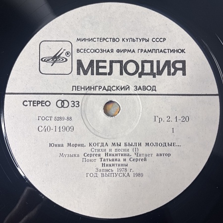 Когда Мы Были Молодые... (Стихи И Песни)