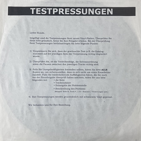 Testpressing #002