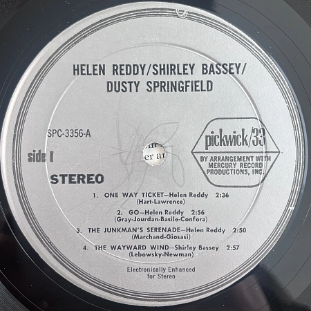 Helen Reddy / Shirley Bassey / Dusty Springfield