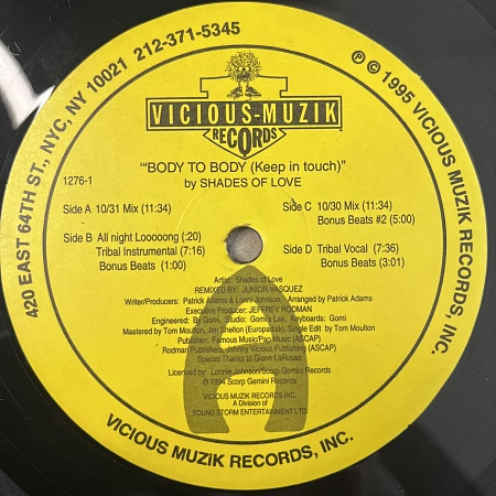 Body To Body (Keep In Touch) (The Junior Vasquez Remixes)